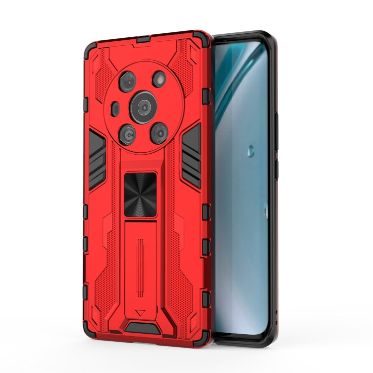 For Honor Magic3 Leather Version Supersonic PC + TPU Shock-proof Protective Case with Holder
