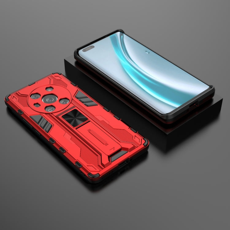 For Honor Magic3 Leather Version Supersonic PC + TPU Shock-proof Protective Case with Holder