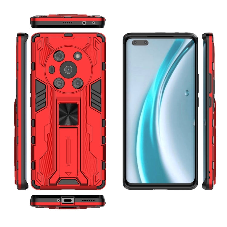 For Honor Magic3 Leather Version Supersonic PC + TPU Shock-proof Protective Case with Holder