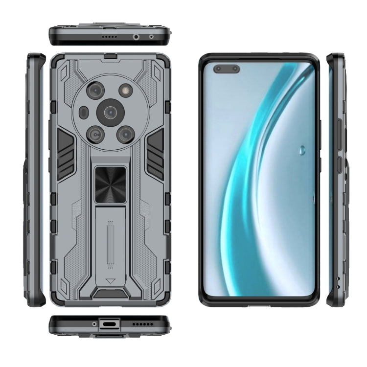 For Honor Magic3 Leather Version Supersonic PC + TPU Shock-proof Protective Case with Holder