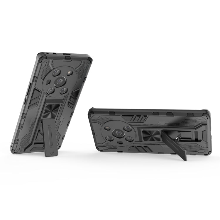 For Honor Magic3 Leather Version Supersonic PC + TPU Shock-proof Protective Case with Holder