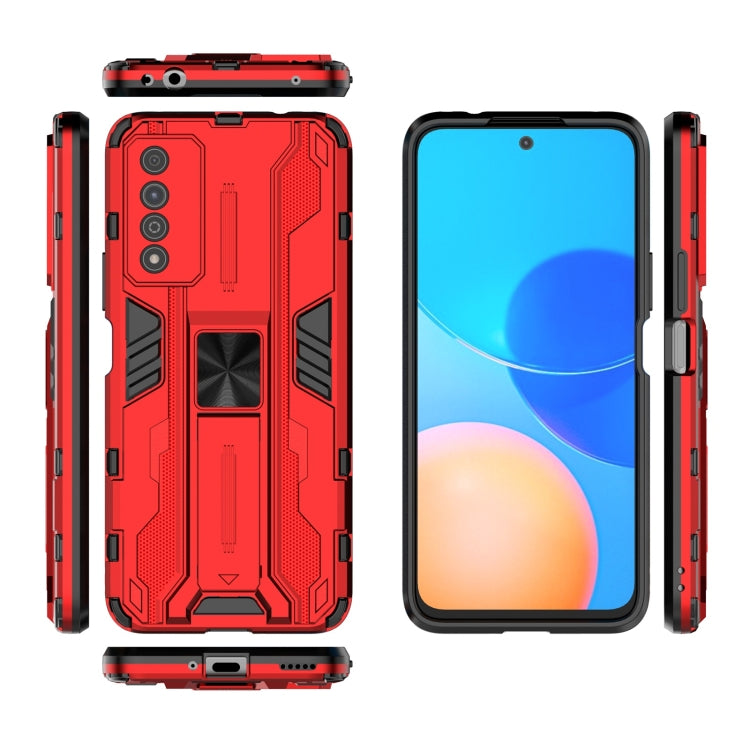 For Honor Play 5T Pro Supersonic PC + TPU Shock-proof Protective Case with Holder