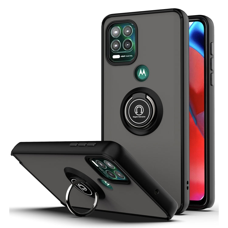 For Motorola Moto G Stylus 5G Q Shadow 1 Series TPU + PC Protective Case with 360 Degrees Rotate Ring Holder
