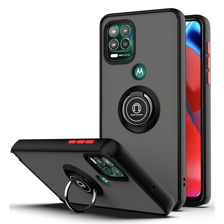 For Motorola Moto G Stylus 5G Q Shadow 1 Series TPU + PC Protective Case with 360 Degrees Rotate Ring Holder