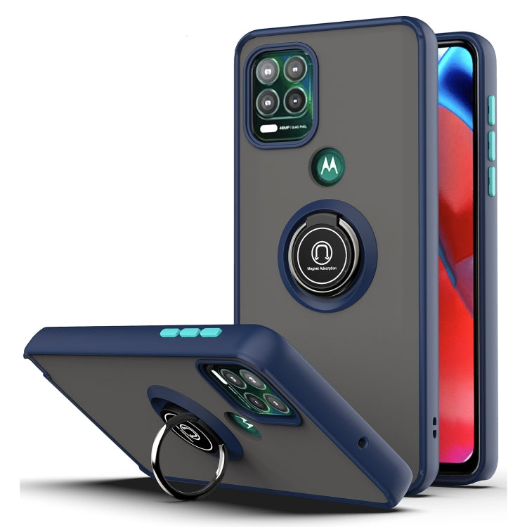 For Motorola Moto G Stylus 5G Q Shadow 1 Series TPU + PC Protective Case with 360 Degrees Rotate Ring Holder