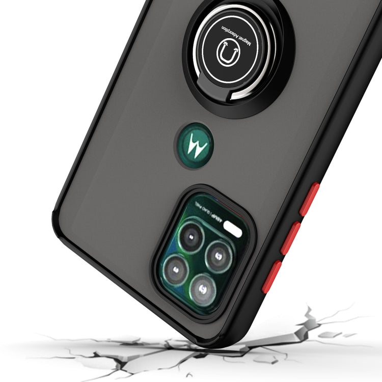 For Motorola Moto G Stylus 5G Q Shadow 1 Series TPU + PC Protective Case with 360 Degrees Rotate Ring Holder