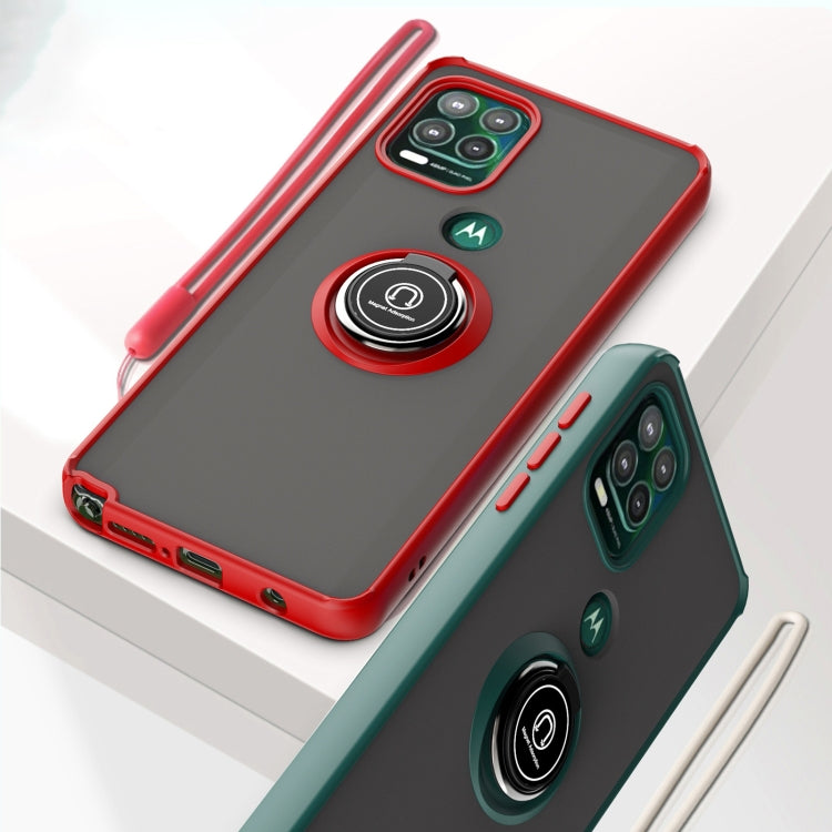 For Motorola Moto G Stylus 5G Q Shadow 1 Series TPU + PC Protective Case with 360 Degrees Rotate Ring Holder