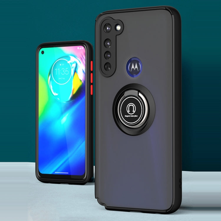 For Motorola Moto G Stylus Q Shadow 1 Series TPU + PC Protective Case with 360 Degrees Rotate Ring Holder