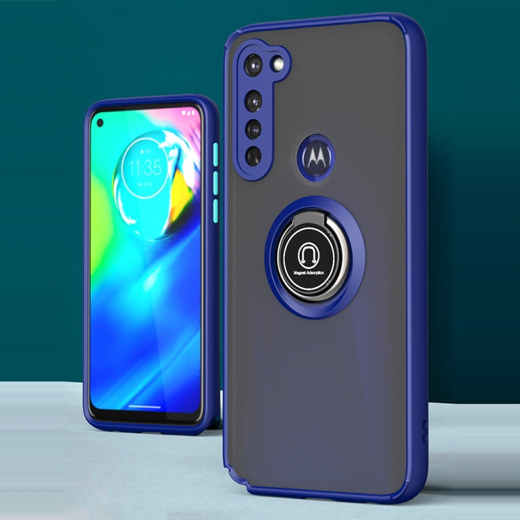 For Motorola Moto G Stylus Q Shadow 1 Series TPU + PC Protective Case with 360 Degrees Rotate Ring Holder