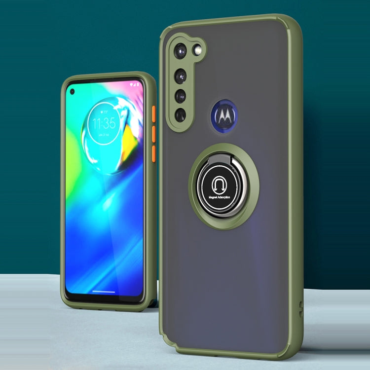 For Motorola Moto G Stylus Q Shadow 1 Series TPU + PC Protective Case with 360 Degrees Rotate Ring Holder
