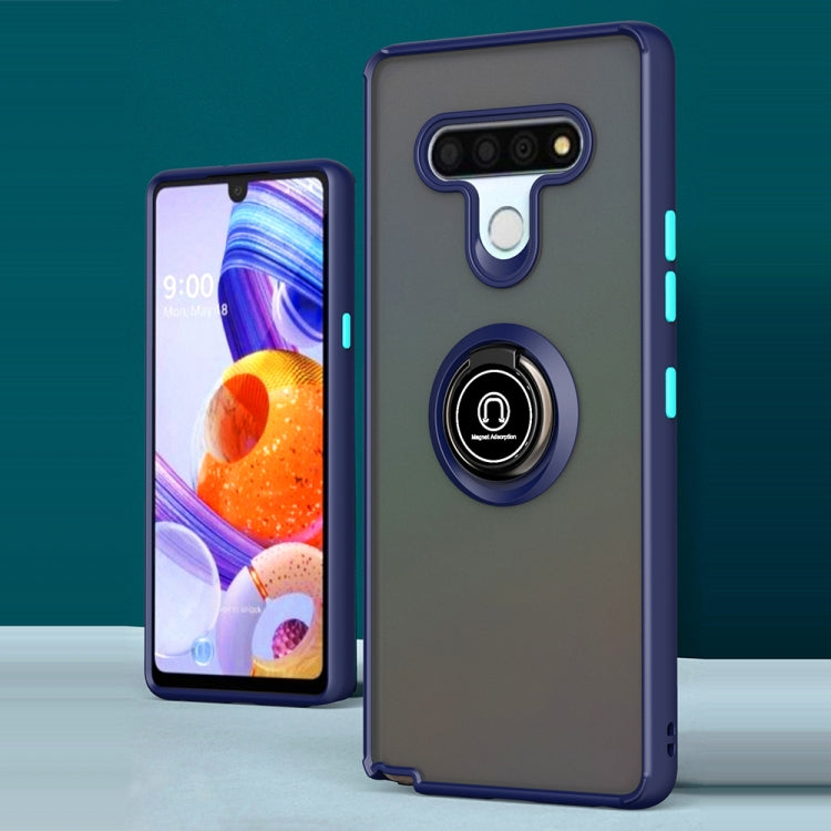For LG Stylo 6 Q Shadow 1 Series TPU + PC Protective Case with 360 Degrees Rotate Ring Holder