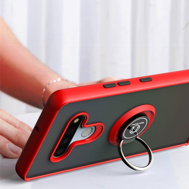 For LG Stylo 6 Q Shadow 1 Series TPU + PC Protective Case with 360 Degrees Rotate Ring Holder