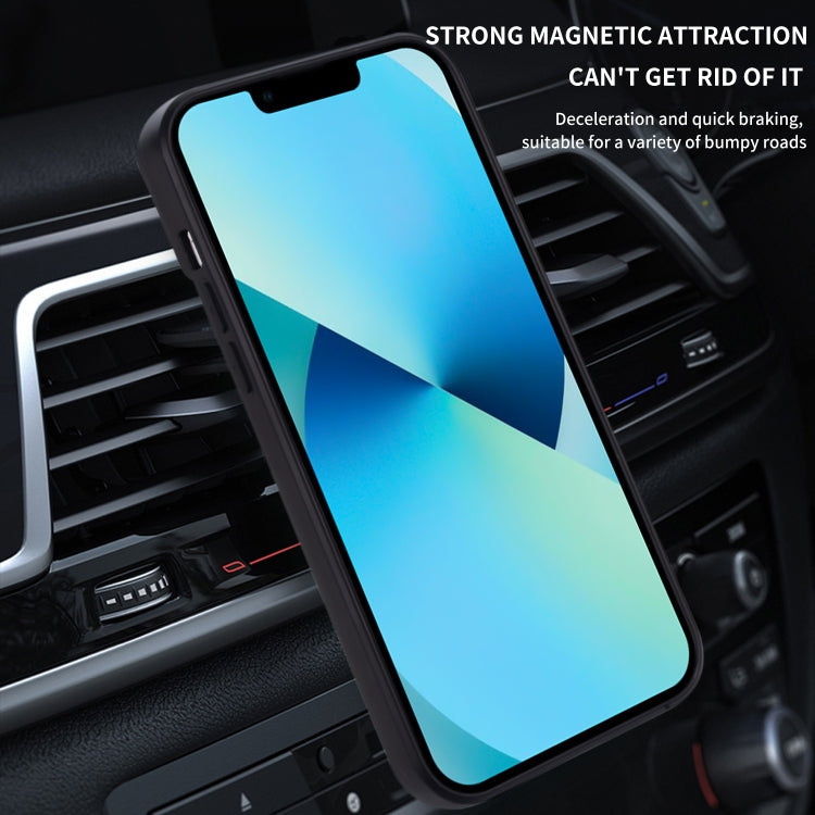 For iPhone 13 Warrior Armor Sliding Camera Cover Design TPU + PC Shockproof Case with Ring Holder