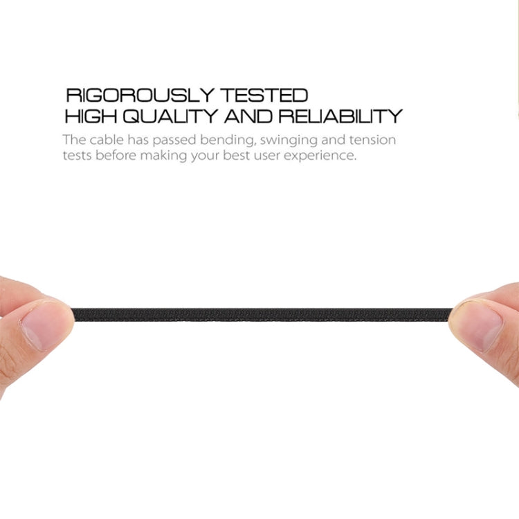 5 PCS USB to USB-C / Type-C Nylon Braided Charging Data Transmission Cable, Cable Length:2m