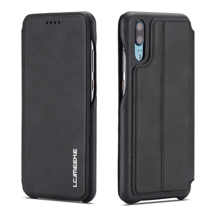 For Huawei P20 Hon Ancient Series Leather Case with Card Slots & Holder & Wallet