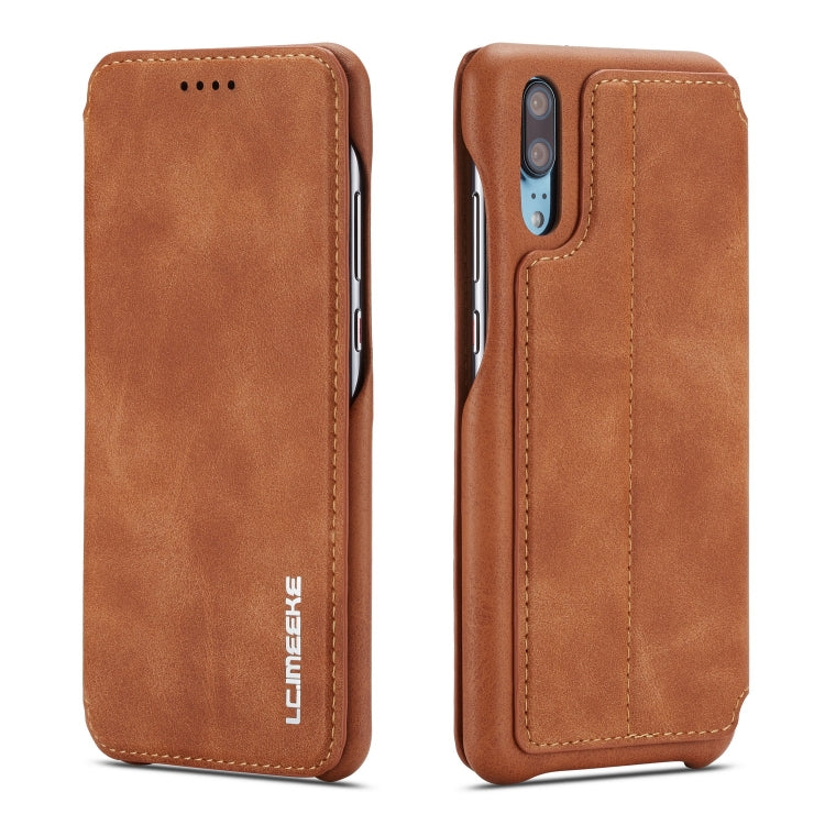 For Huawei P20 Hon Ancient Series Leather Case with Card Slots & Holder & Wallet
