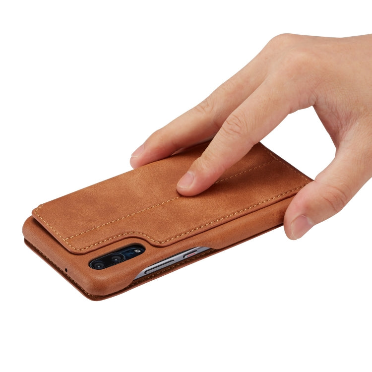 For Huawei P20 Hon Ancient Series Leather Case with Card Slots & Holder & Wallet