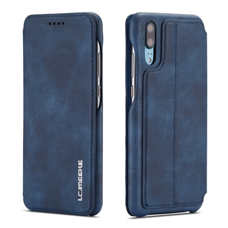 For Huawei P20 Hon Ancient Series Leather Case with Card Slots & Holder & Wallet