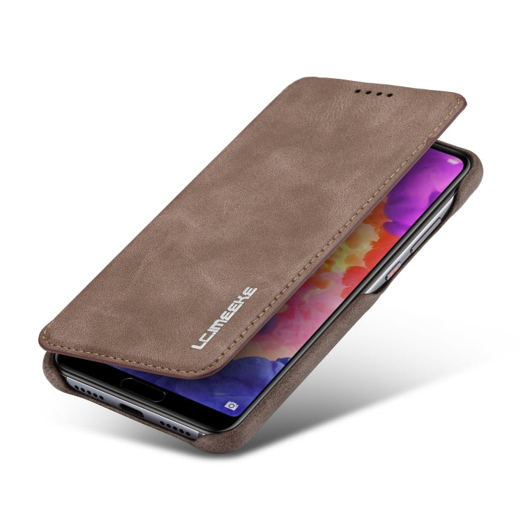 For Huawei P20 Hon Ancient Series Leather Case with Card Slots & Holder & Wallet