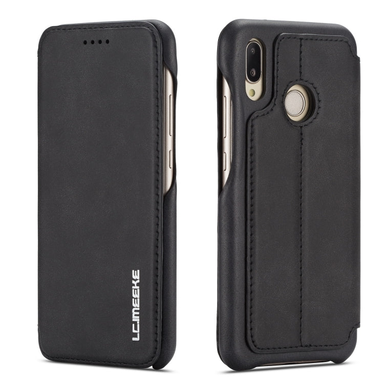 For Huawei P20 Lite Hon Ancient Series Leather Case with Card Slots & Holder & Wallet