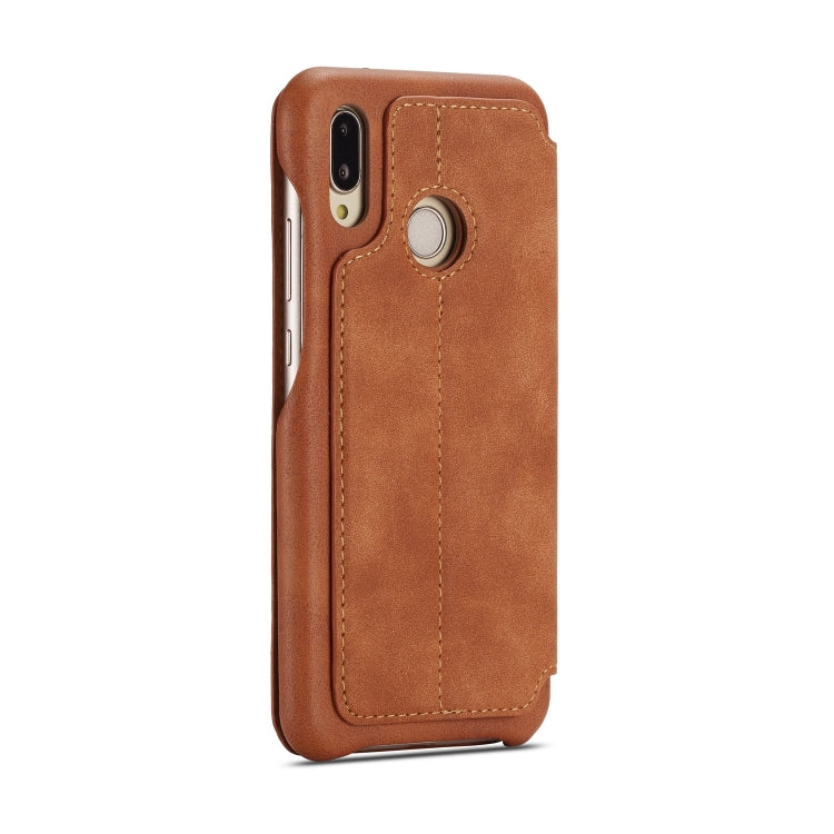 For Huawei P20 Lite Hon Ancient Series Leather Case with Card Slots & Holder & Wallet