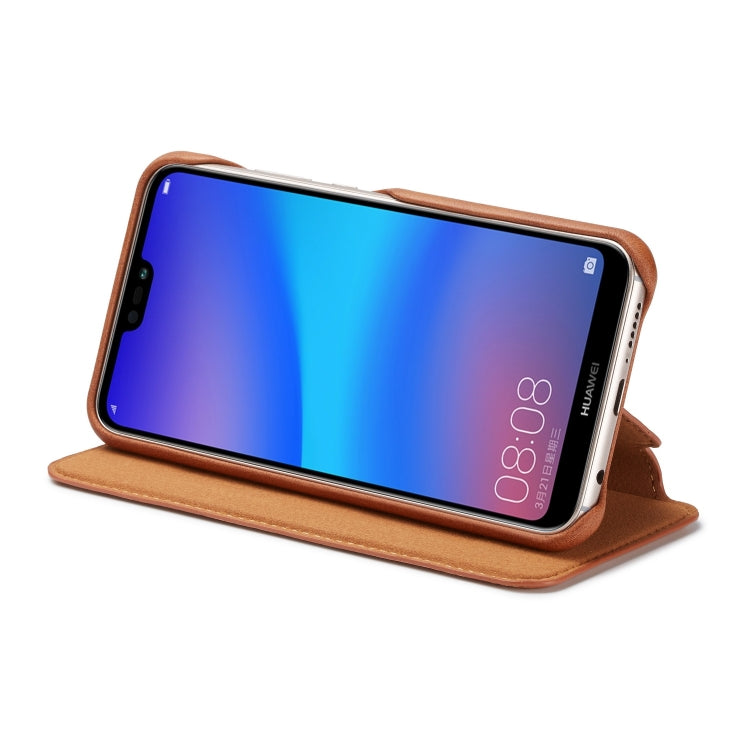 For Huawei P20 Lite Hon Ancient Series Leather Case with Card Slots & Holder & Wallet