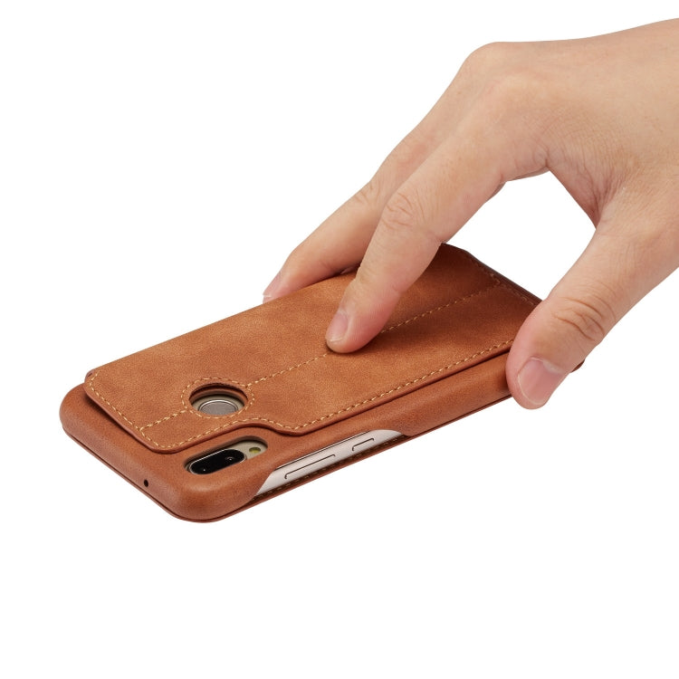 For Huawei P20 Lite Hon Ancient Series Leather Case with Card Slots & Holder & Wallet