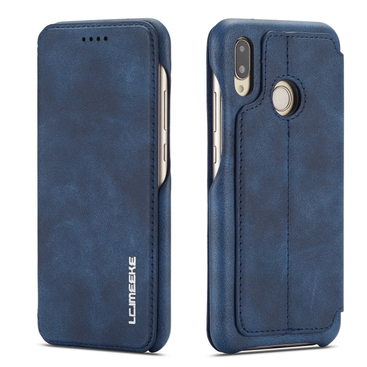 For Huawei P20 Lite Hon Ancient Series Leather Case with Card Slots & Holder & Wallet