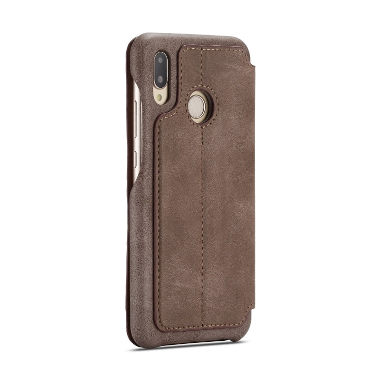 For Huawei P20 Lite Hon Ancient Series Leather Case with Card Slots & Holder & Wallet
