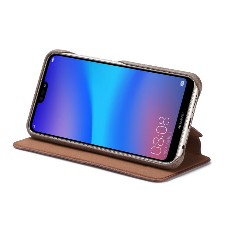 For Huawei P20 Lite Hon Ancient Series Leather Case with Card Slots & Holder & Wallet