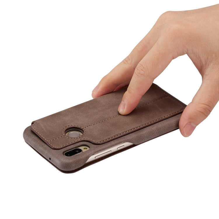 For Huawei P20 Lite Hon Ancient Series Leather Case with Card Slots & Holder & Wallet