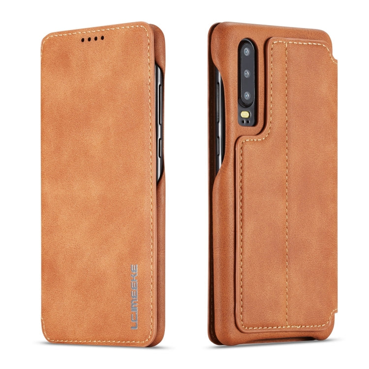 For Huawei P30 Hon Ancient Series Leather Case with Card Slots & Holder & Wallet
