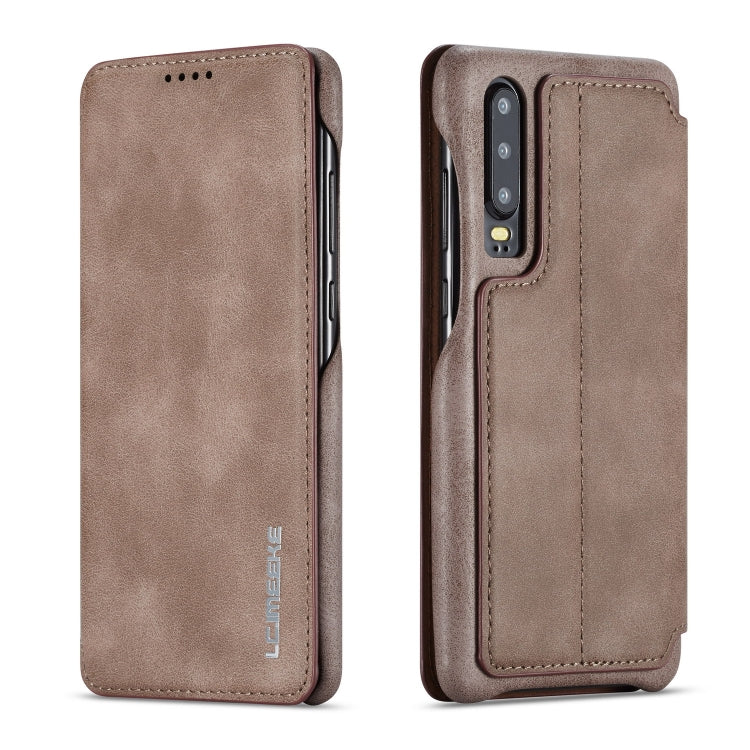For Huawei P30 Hon Ancient Series Leather Case with Card Slots & Holder & Wallet