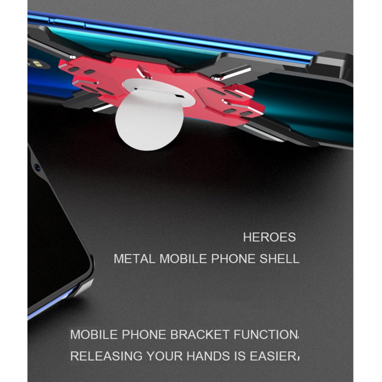 For OPPO R17 Hero Series Anti-fall Wear-resistant Metal Protective Case with Bracket