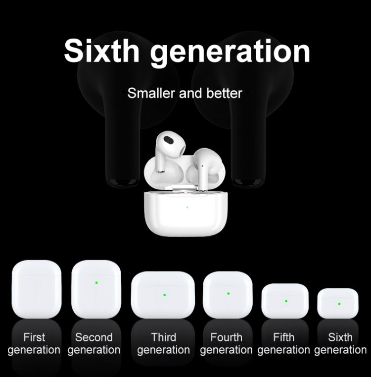 K58 True Wireless Semi-in-ear Bluetooth Earphone with Charging Box & Support Intelligent Control(Black)