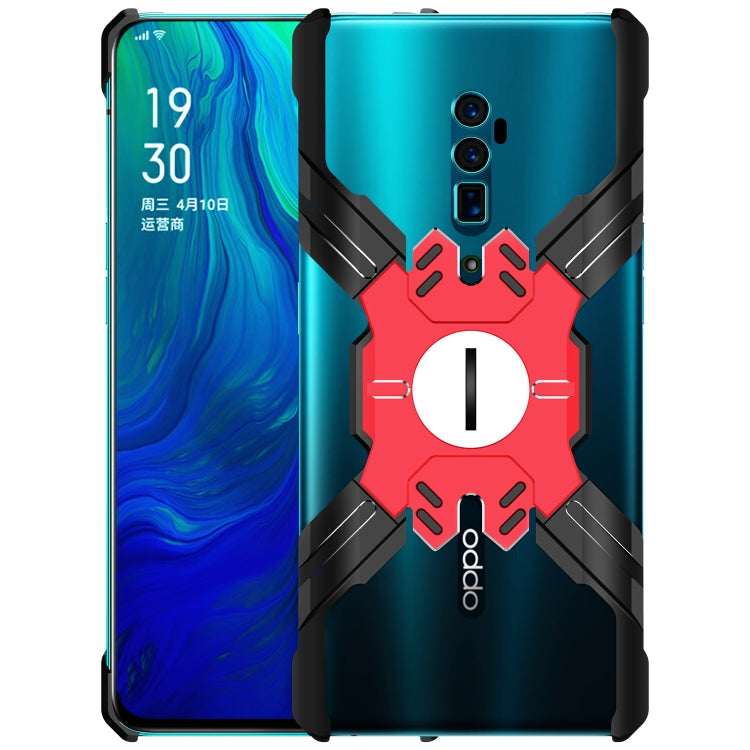 For OPPO Reno 10x zoom Hero Series Anti-fall Wear-resistant Metal Protective Case with Bracket