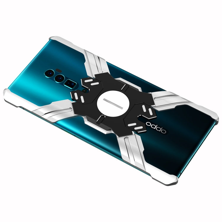 For OPPO Reno 10x zoom Hero Series Anti-fall Wear-resistant Metal Protective Case with Bracket