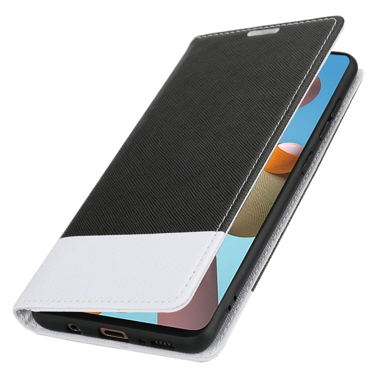 For Samsung Galaxy A21s Cross Texture Magnetic Horizontal Flip Leather Case with Card Slots & Holder & Wallet