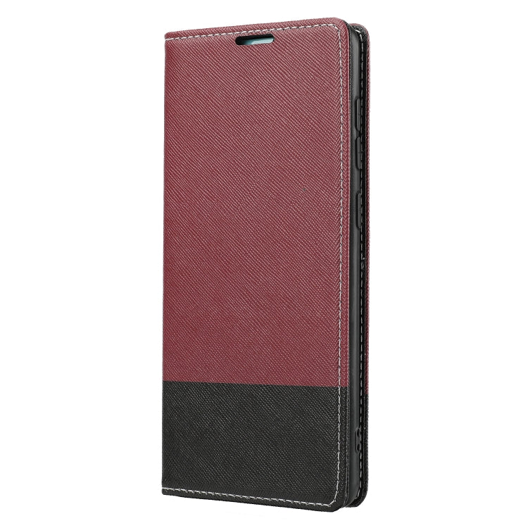 For Samsung Galaxy A21s Cross Texture Magnetic Horizontal Flip Leather Case with Card Slots & Holder & Wallet