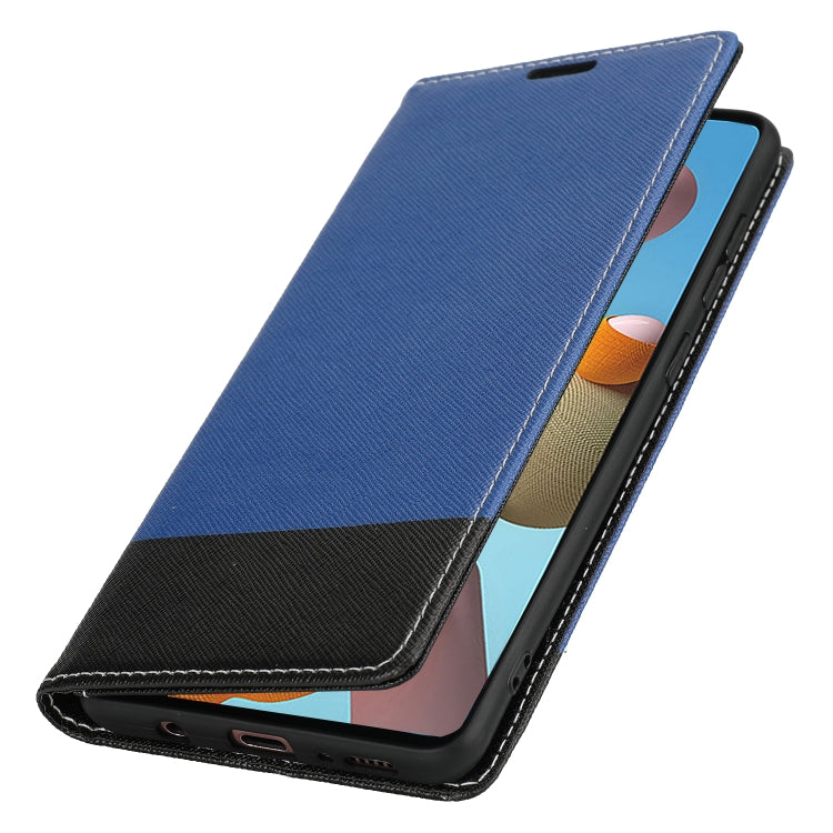 For Samsung Galaxy A21s Cross Texture Magnetic Horizontal Flip Leather Case with Card Slots & Holder & Wallet