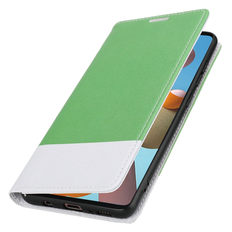 For Samsung Galaxy A21s Cross Texture Magnetic Horizontal Flip Leather Case with Card Slots & Holder & Wallet