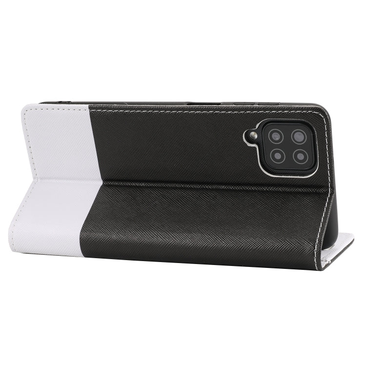For Samsung Galaxy A22 4G Cross Texture Magnetic Horizontal Flip Leather Case with Card Slots & Holder & Wallet
