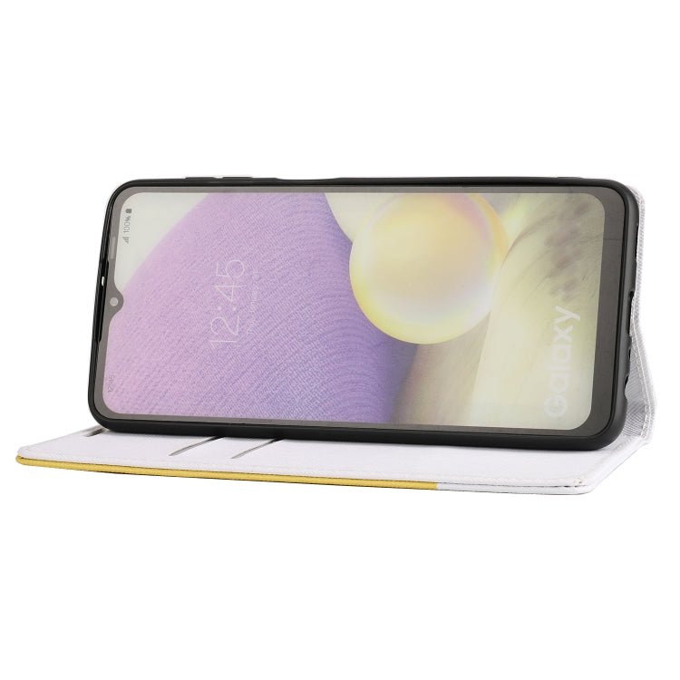 For Samsung Galaxy A22 5G Cross Texture Magnetic Horizontal Flip Leather Case with Card Slots & Holder & Wallet