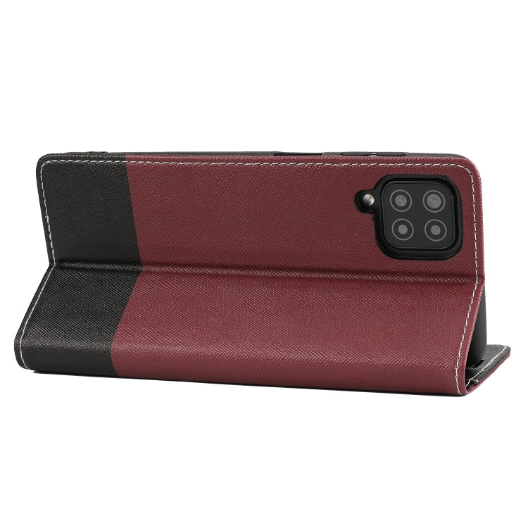 For Samsung Galaxy A22 5G Cross Texture Magnetic Horizontal Flip Leather Case with Card Slots & Holder & Wallet