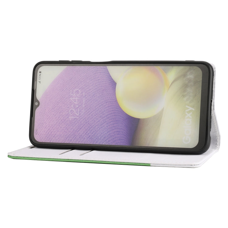 For Samsung Galaxy A22 5G Cross Texture Magnetic Horizontal Flip Leather Case with Card Slots & Holder & Wallet