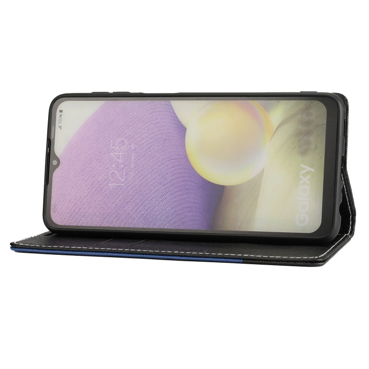 For Samsung Galaxy A30 Cross Texture Magnetic Horizontal Flip Leather Case with Card Slots & Holder & Wallet