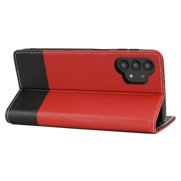 For Samsung Galaxy A32 4G Cross Texture Magnetic Horizontal Flip Leather Case with Card Slots & Holder & Wallet