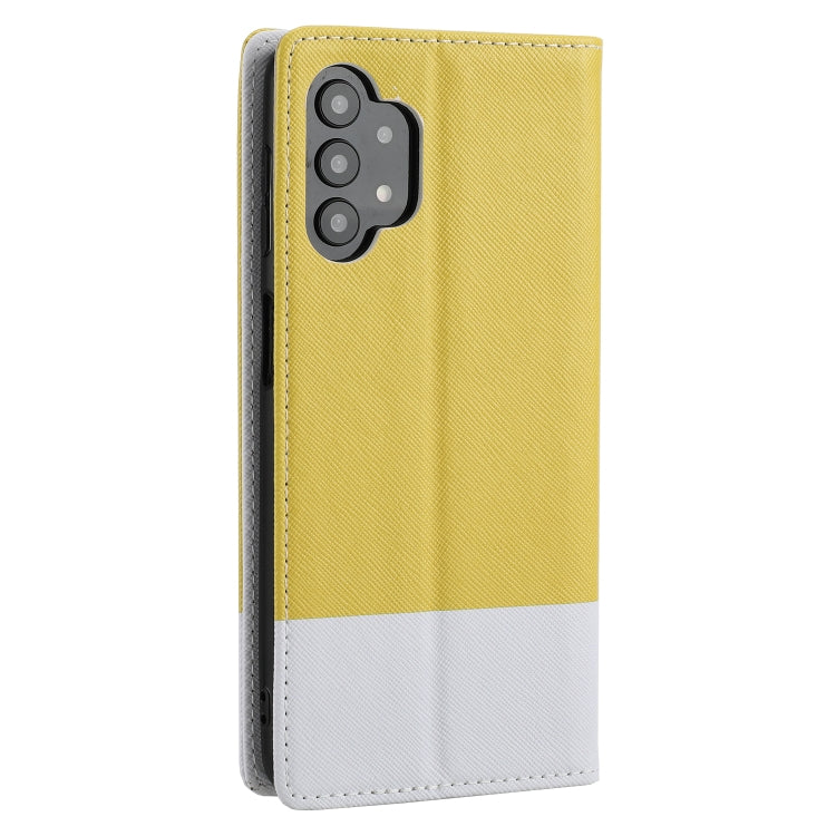 For Samsung Galaxy A32 4G Cross Texture Magnetic Horizontal Flip Leather Case with Card Slots & Holder & Wallet