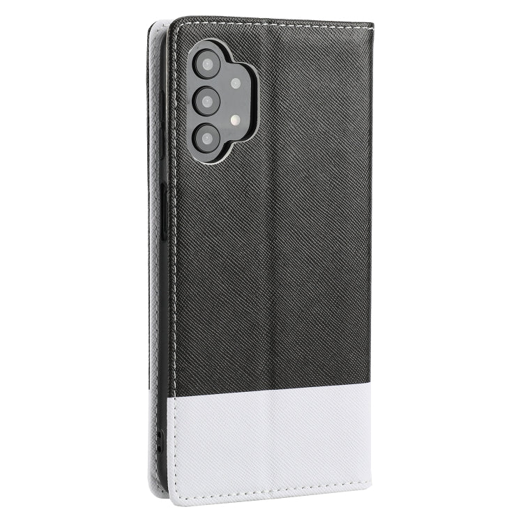 For Samsung Galaxy A32 5G Cross Texture Magnetic Horizontal Flip Leather Case with Card Slots & Holder & Wallet