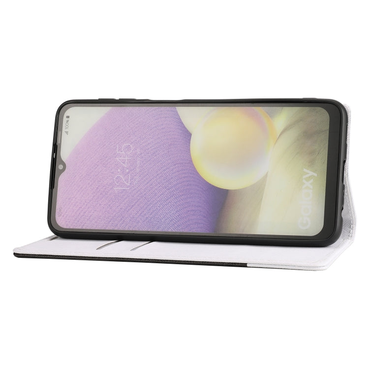 For Samsung Galaxy A32 5G Cross Texture Magnetic Horizontal Flip Leather Case with Card Slots & Holder & Wallet